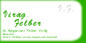 virag felber business card