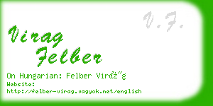 virag felber business card